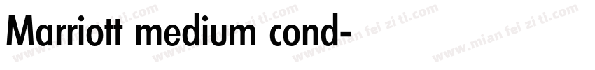Marriott medium cond字体转换